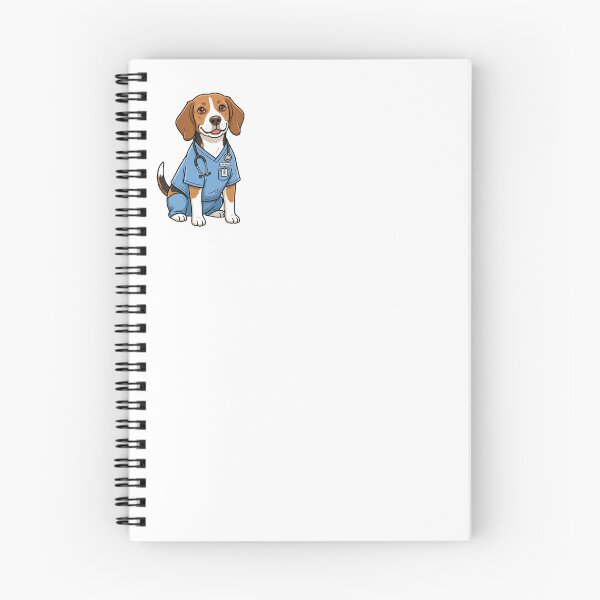 Item preview, Healthcare Hero Beagle Therapy Dog Medical Nurse Scrubs designed and sold by PictoVibe.