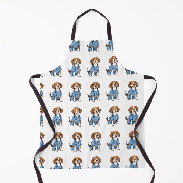 Item preview, Healthcare Hero Beagle Therapy Dog Medical Nurse Scrubs designed and sold by PictoVibe.