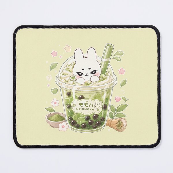 Item preview, Kawaii Matcha Bubble Tea Bunny_Green designed and sold by kokoriiland.