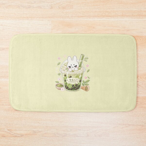Item preview, Kawaii Matcha Bubble Tea Bunny_Green designed and sold by kokoriiland.