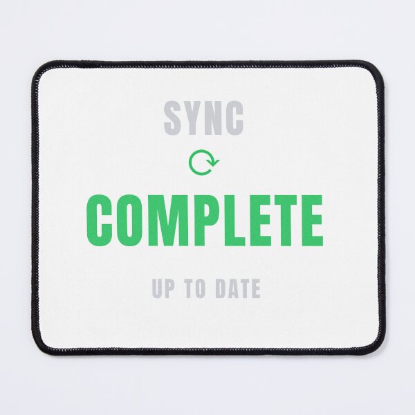 Item preview, Sync Complete | Premium Tech Typography Design designed and sold by HeartAndArtShop.