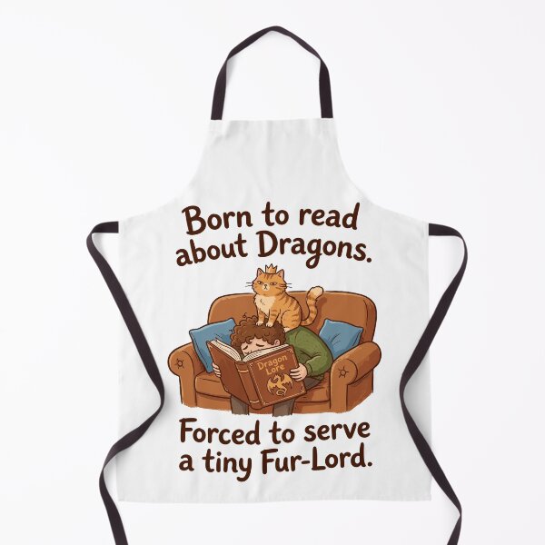 Item preview, Born To Read About Dragons Forced To Serve Fur Lord designed and sold by Kawaii-n-Spice.
