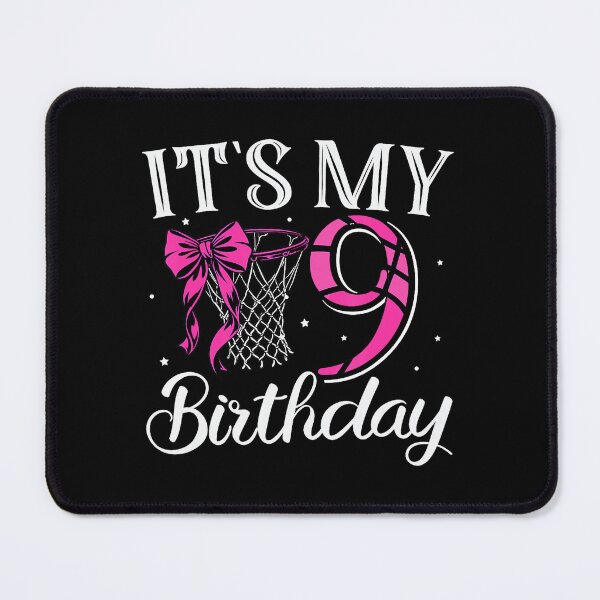 Item preview, It’s My 9th Birthday Basketball Bow and Pink Coquette Style designed and sold by allistermariam.
