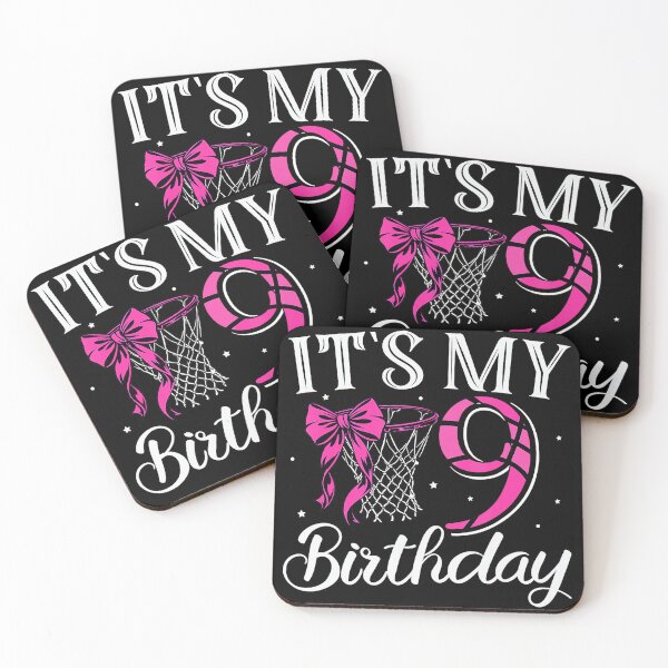 Item preview, It’s My 9th Birthday Basketball Bow and Pink Coquette Style designed and sold by allistermariam.