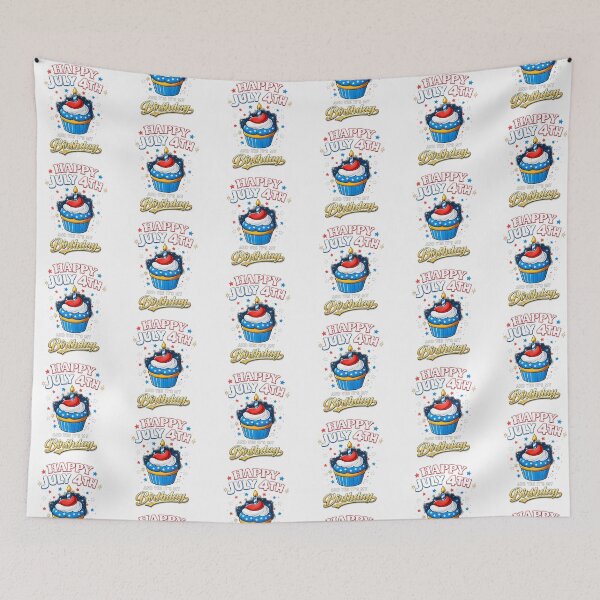 Item preview, Happy July 4th and Yes It's My Birthday Independence Day designed and sold by QuiteOrbit.