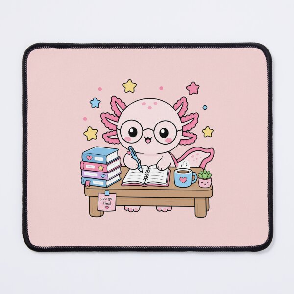 Item preview, Nerdy Axolotl Studying Book Lover Cute Reading Animal designed and sold by ronakris009.