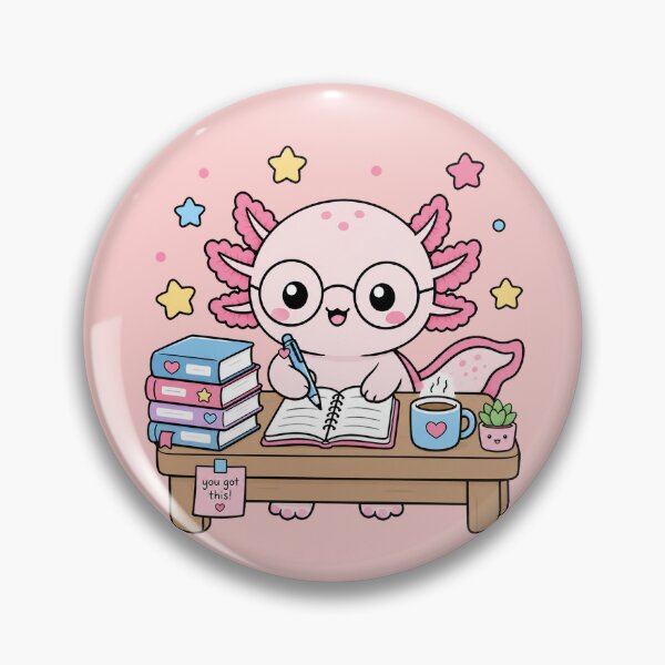 Item preview, Nerdy Axolotl Studying Book Lover Cute Reading Animal designed and sold by ronakris009.