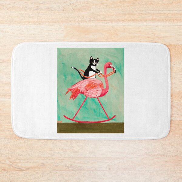 Item preview, Cat On A Rocking Flamingo designed and sold by keefejennifer.