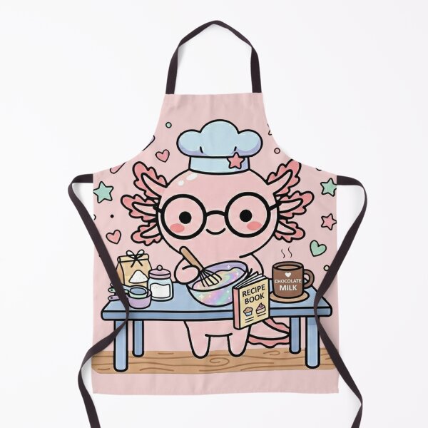 Item preview, Kawaii Axolotl Studying Cook designed and sold by ronakris009.