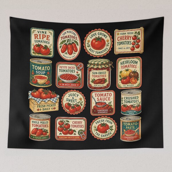 Artikelvorschau, Tomatenliebhaber Vintage, Bauernmarkt, Gartentomate entworfen und verkauft von PastelWingg.