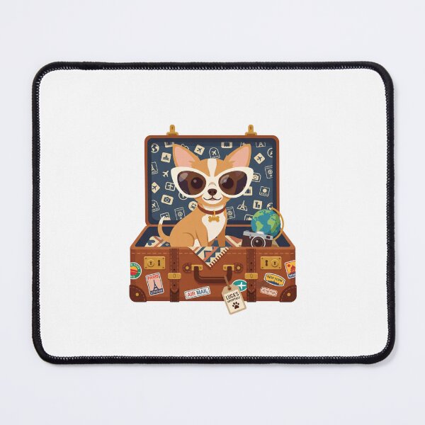 Item preview, Chihuahua Travel Society Jetsetter Retro Sunglasses Pet designed and sold by PictoVibe.
