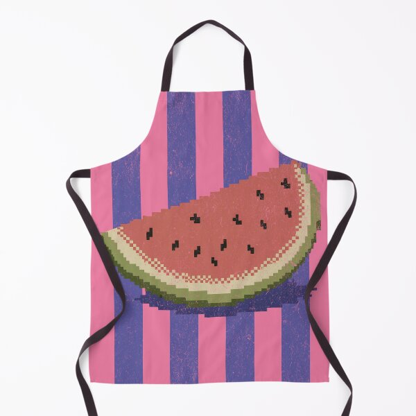 Item preview, Watermelon With Stripes Retro Pixel Graphic Fruit Tee designed and sold by donwillisjrart.