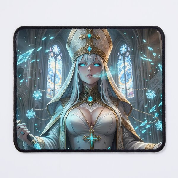 Item preview, White Priestess of the Blue Light designed and sold by GalleryBrisArt.