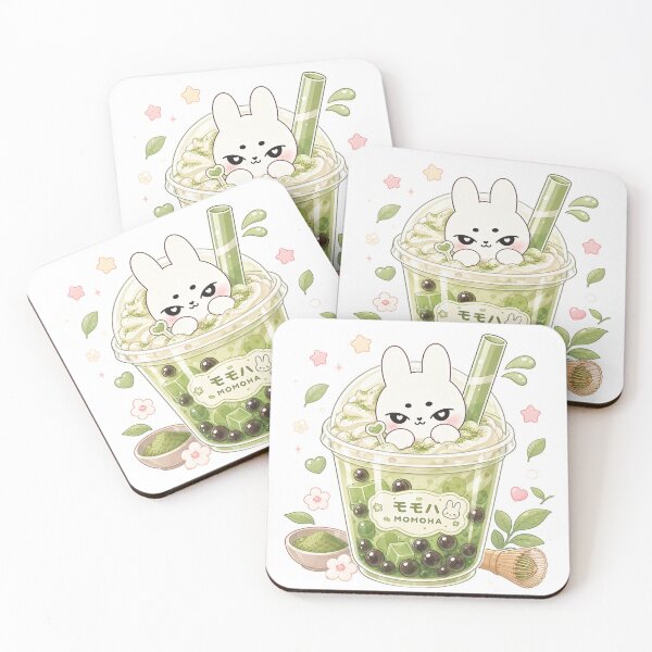 Item preview,  Kawaii Matcha Bubble Tea Bunny designed and sold by kokoriiland.