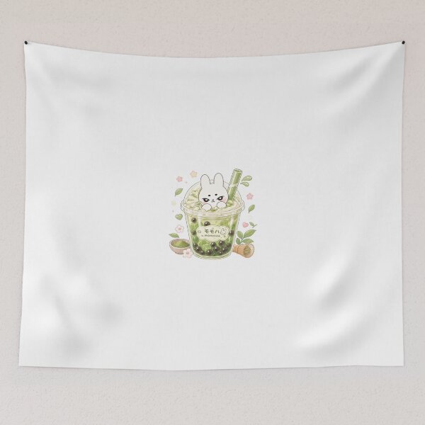 Item preview,  Kawaii Matcha Bubble Tea Bunny designed and sold by kokoriiland.