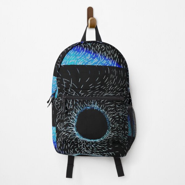 Item preview, Infrared - Cosmic Blue Void Black Hole Abstract Line Art designed and sold by MAMA LXXVIII: Art by Marsailhe Milward.