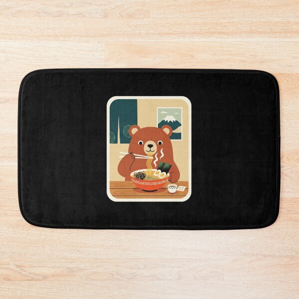 Item preview, Cute Bear Enjoying Ramen in a Cozy Japanese Room designed and sold by JordynLadukeg65.