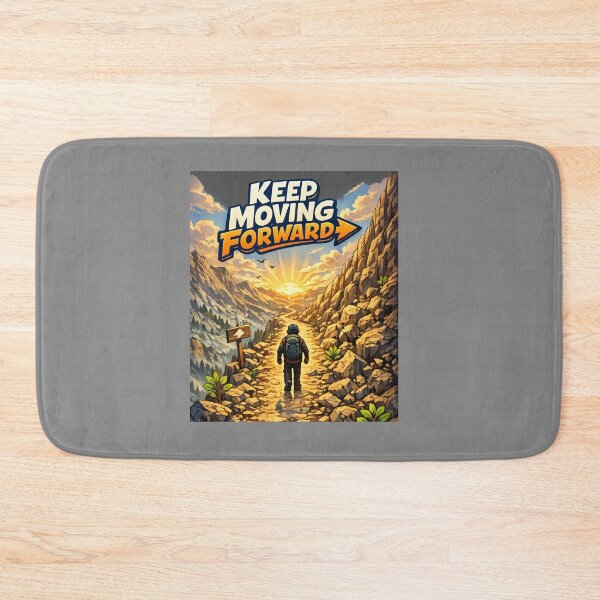 Item preview, Keep Moving Forward – Inspirational Mountain Journey Motivation Design designed and sold by NomadUSArt.