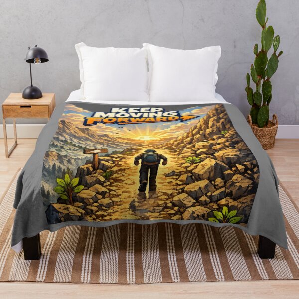 Item preview, Keep Moving Forward – Inspirational Mountain Journey Motivation Design designed and sold by NomadUSArt.