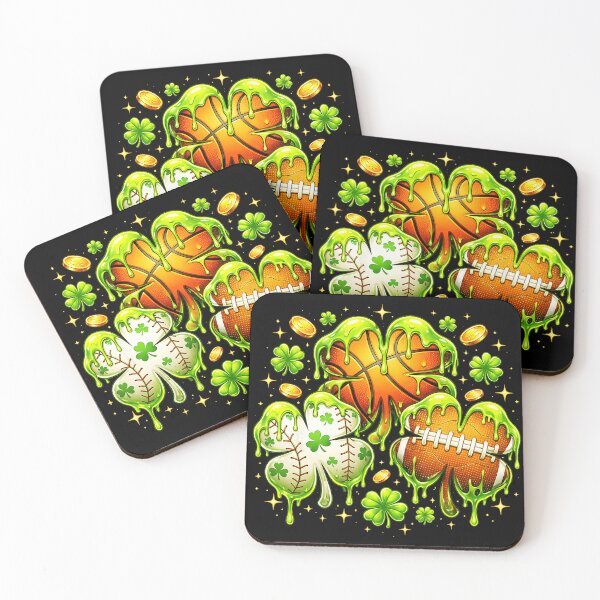 Item preview, Shamrock Sports Balls Drip St Patrick Day Retro designed and sold by allistermariam.