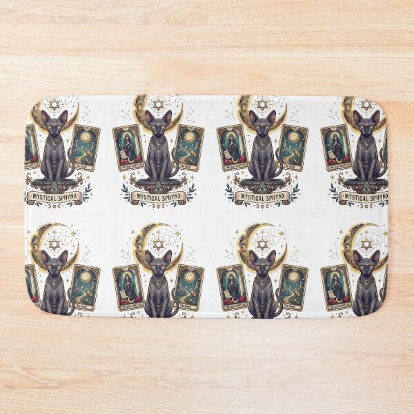Item preview, Sphynx Tarot Club Mystical Witchcraft Celestial Cat designed and sold by PictoVibe.