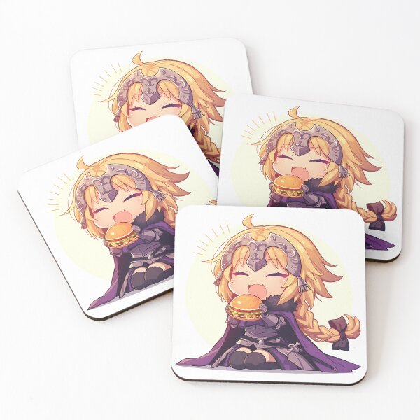 Item preview, Jeanne DArc Fate Grand Order Chibi Burger Knight Smile designed and sold by earlobejerk.
