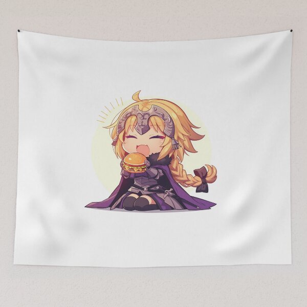 Item preview, Jeanne DArc Fate Grand Order Chibi Burger Knight Smile designed and sold by earlobejerk.