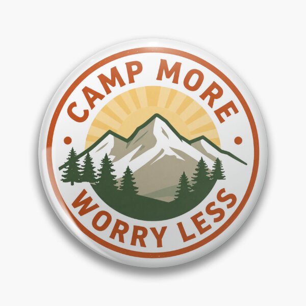 Item preview, Camp More Worry Less Retro 80s Mountain Adventure designed and sold by ceyhunfd.