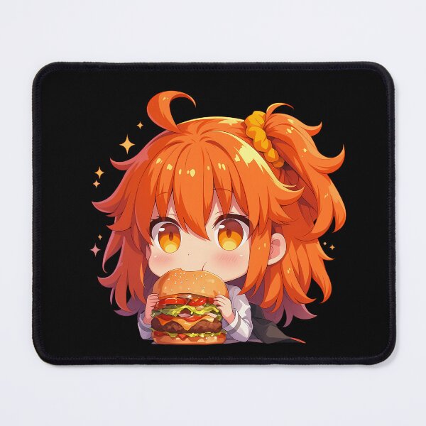 Item preview, Gudako Fate Grand Order Chibi Burger Orange Hair Joy designed and sold by earlobejerk.