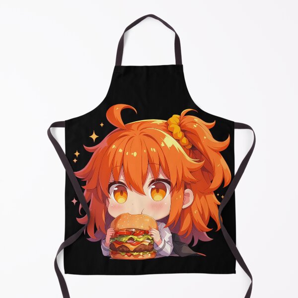Item preview, Gudako Fate Grand Order Chibi Burger Orange Hair Joy designed and sold by earlobejerk.