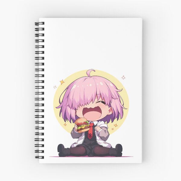 Item preview, Shielder Mash Kyrielight Fate Grand Order Chibi Kawaii Burger Pastel Anime Girl designed and sold by earlobejerk.