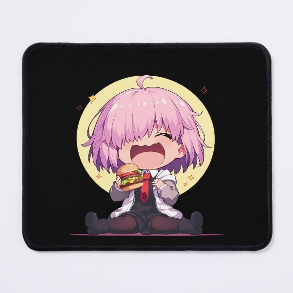 Item preview, Shielder Mash Kyrielight Fate Grand Order Chibi Kawaii Burger Pastel Anime Girl designed and sold by earlobejerk.