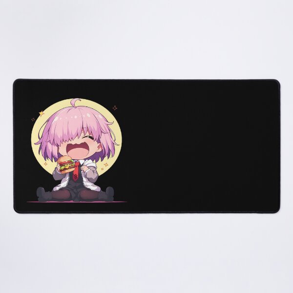 Item preview, Shielder Mash Kyrielight Fate Grand Order Chibi Kawaii Burger Pastel Anime Girl designed and sold by earlobejerk.