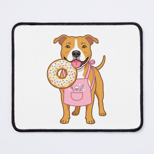 Item preview, Pitbull Donut Shop Pastry Bakery Cute Dog designed and sold by PictoVibe.