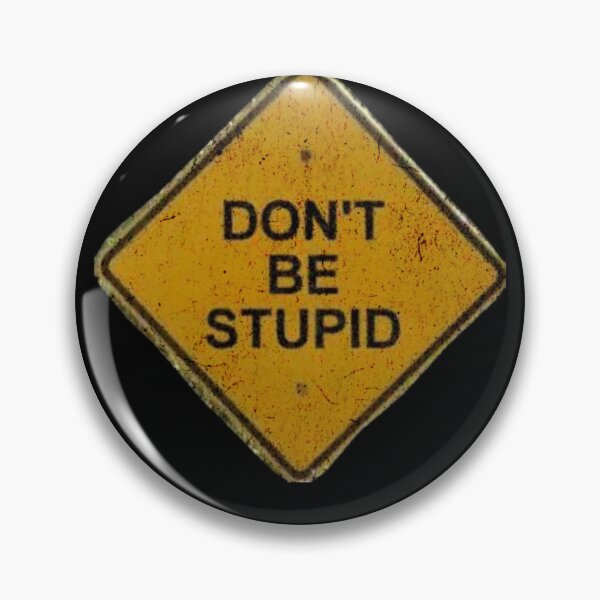 Item preview, Dont be stupid sign designed and sold by urturningviolet.