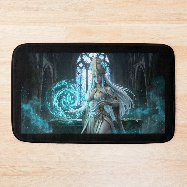 Item preview, White Priestess of the Blue Light designed and sold by GalleryBrisArt.