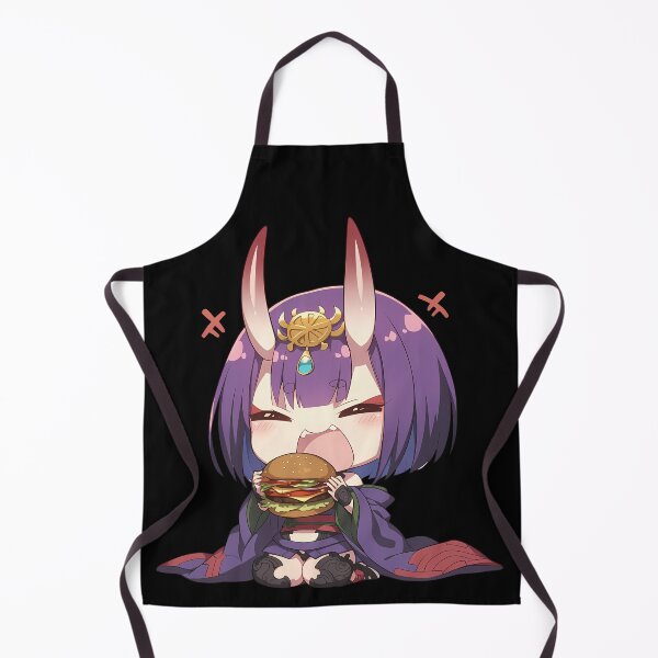 Item preview, Assassin Shuten Douji Fate Grand Order Chibi Kawaii Burger Purple Demon Anime Girl designed and sold by earlobejerk.
