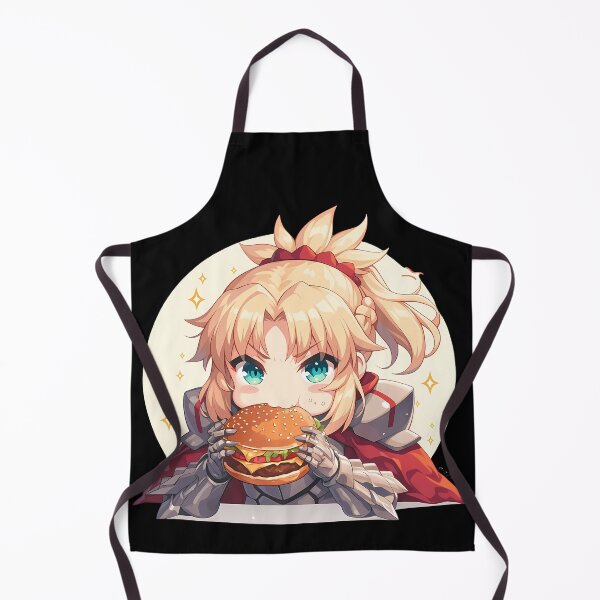 Item preview, Mordred Red Saber Fate Grand Order Chibi Burger Focus designed and sold by earlobejerk.