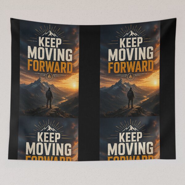 Item preview, Mountain Motivation – Never Stop Climbing Inspirational Adventure Design designed and sold by NomadUSArt.