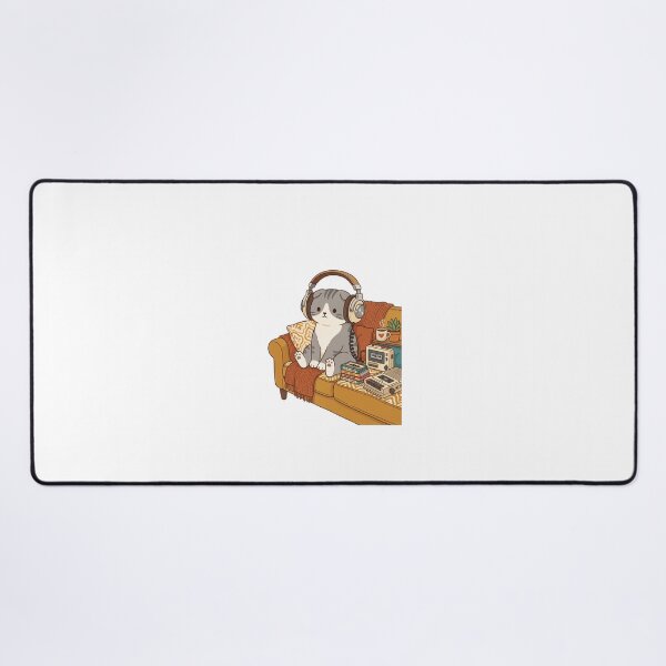Item preview, Scottish Fold LoFi Cafe Cassette Tape Cat designed and sold by PictoVibe.