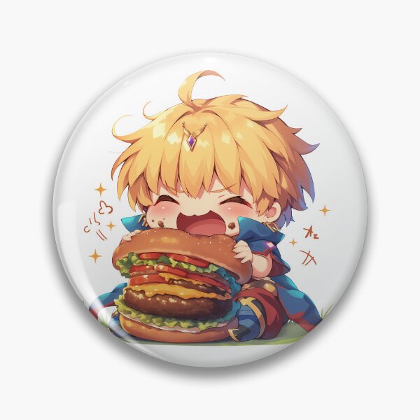 Item preview, Gilgamesh Fate Grand Order Chibi Burger King designed and sold by earlobejerk.