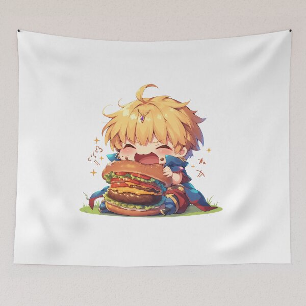 Item preview, Gilgamesh Fate Grand Order Chibi Burger King designed and sold by earlobejerk.
