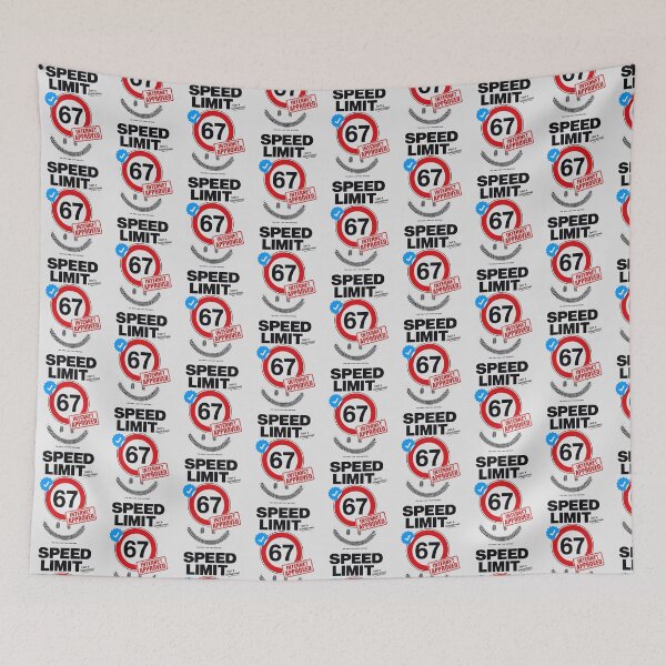 Item preview, Speed Limit 67 Funny Meme Graphic designed and sold by IvoryArtDesign.