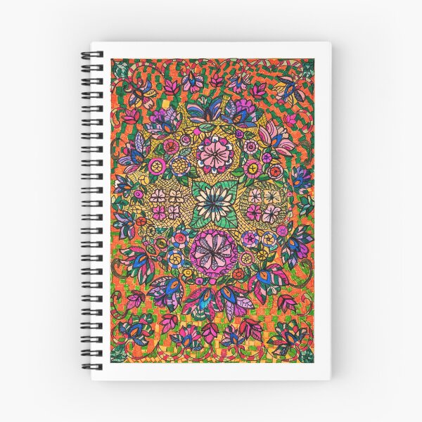 Item preview, Sunlit Floral Mandala – Hand-Drawn Garden of Color designed and sold by Selena.m.studio.