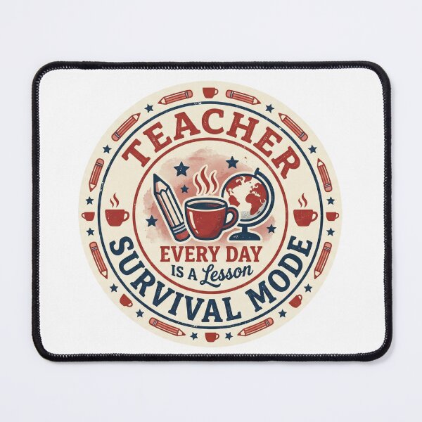 Item preview, Teacher Survival Mode Retro designed and sold by CodeDragon Designs.
