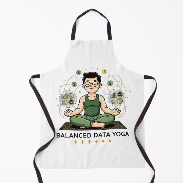 Item preview, Balanced Data Yoga Funny Accountant Excel Data Analyst. designed and sold by spreadsheetcafe.