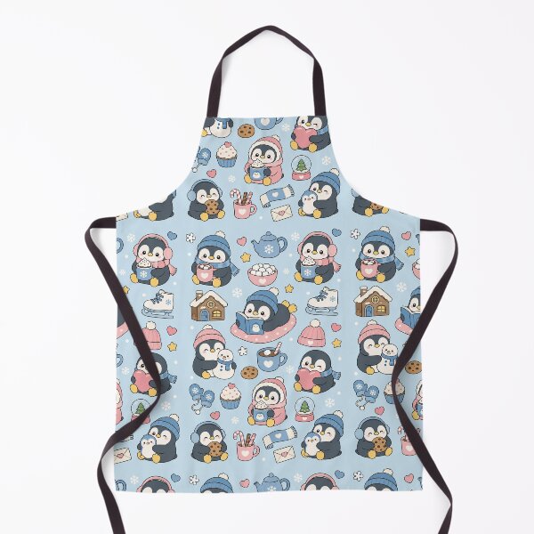 Item preview, Winter Penguin Comfort Kawaii Pattern designed and sold by Soft Berry Studio.