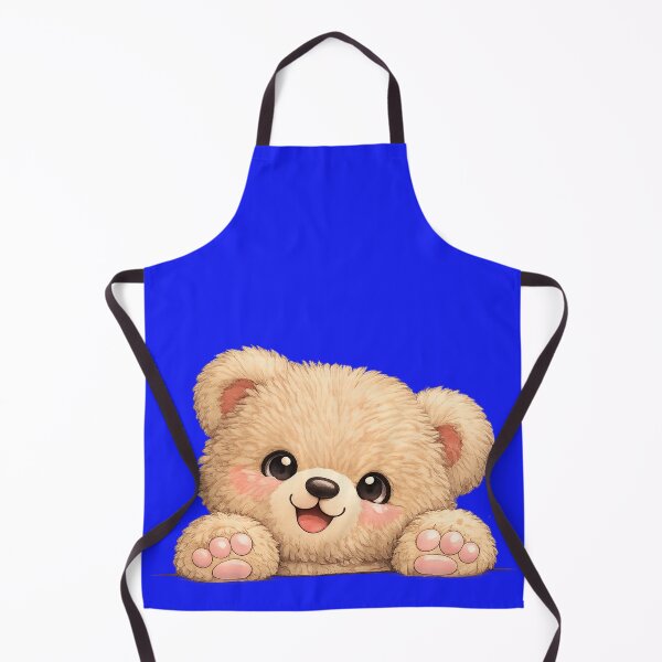 Item preview, Cute Teddy Bear Peeking Over Edge | Kawaii Curious Bear Sticker Design designed and sold by StickerBloom-4U.