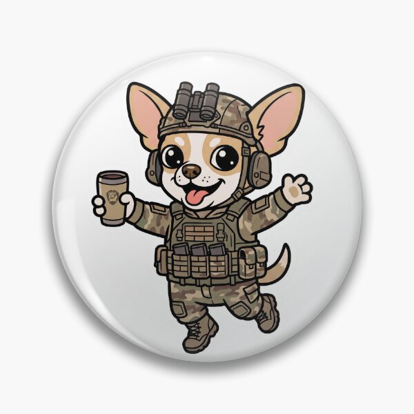 Item preview, Tactical Chihuahua Soldier Coffee Cartoon designed and sold by AusWarfighters.