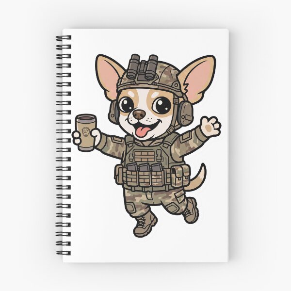 Item preview, Tactical Chihuahua Soldier Coffee Cartoon designed and sold by AusWarfighters.